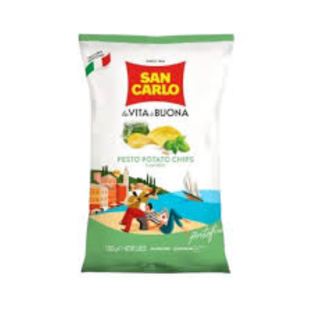 SAN CARLO POTATO CHIPS PESTO 150G